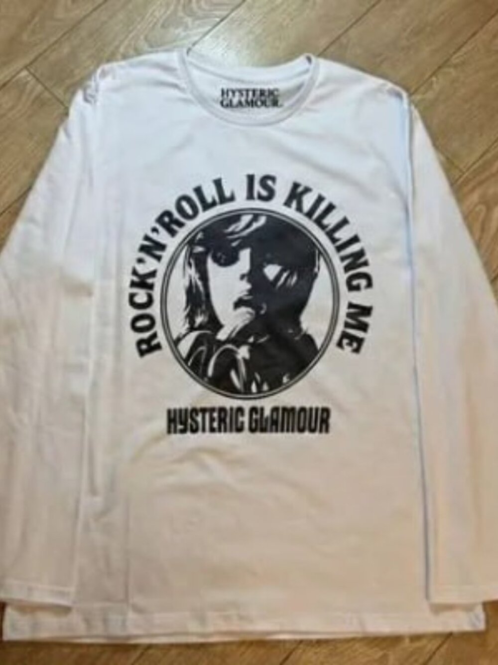 Hysteric Glamour "Rock N Roll Is Killing Me" Long Sleeve T-Shirt